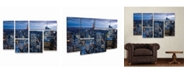 Trademark Global Yakov Agani New York City Ny Multi Panel Art Set 6 Piece - 49" x 19"